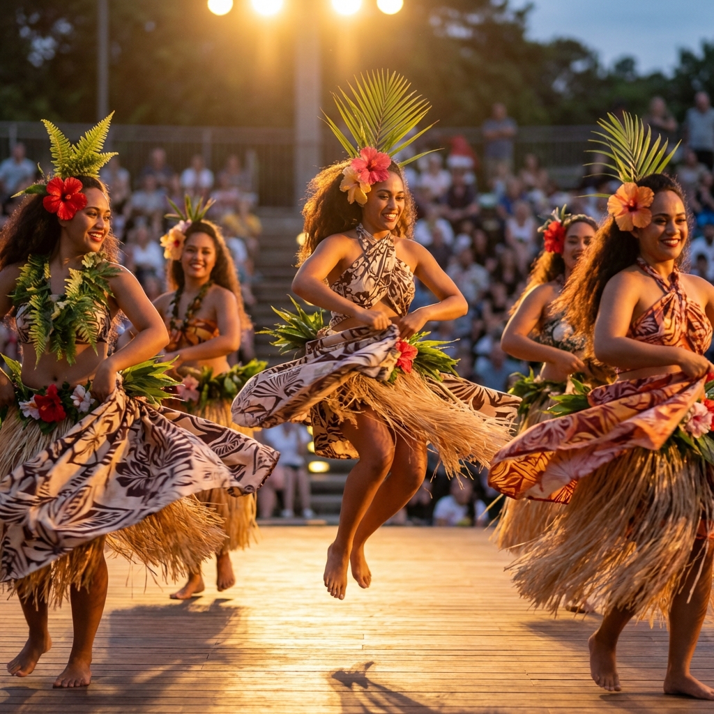 Danza Tahitiana en escenario